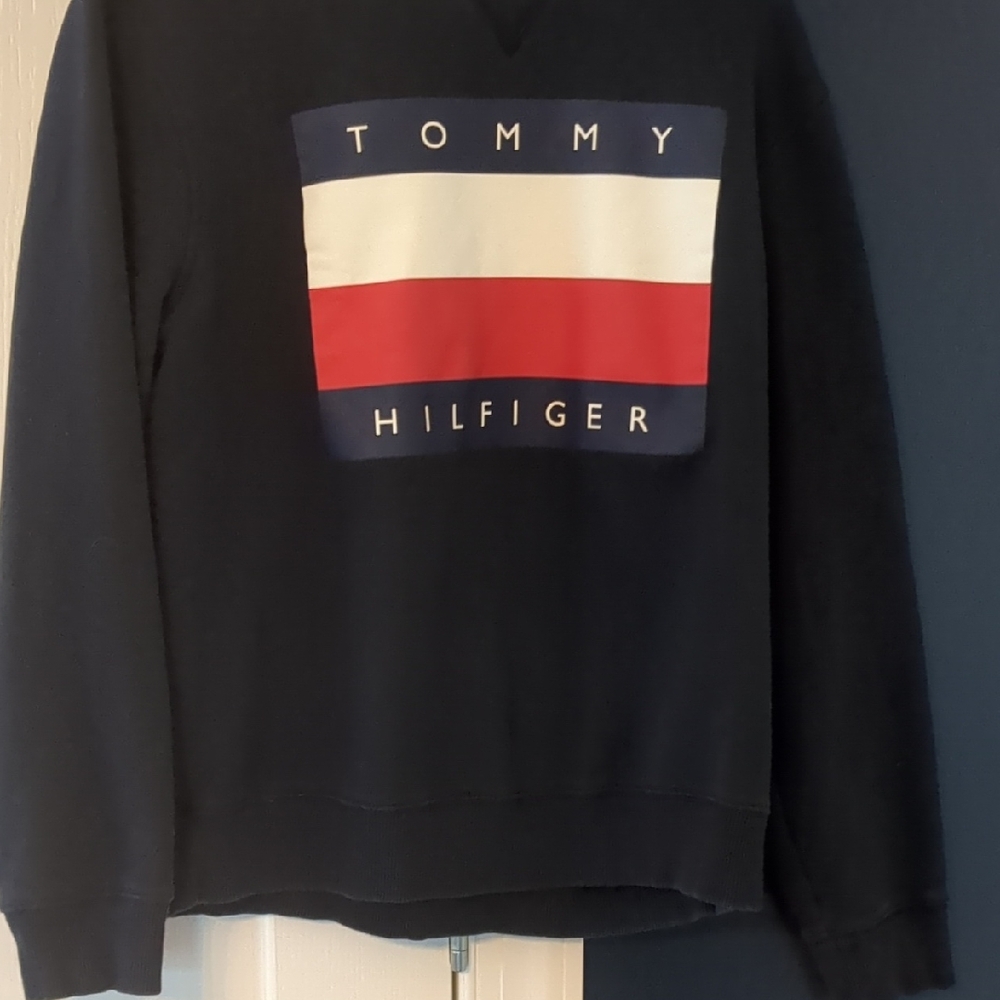 Tommy Hilfiger Men's Black Crewneck Sweater